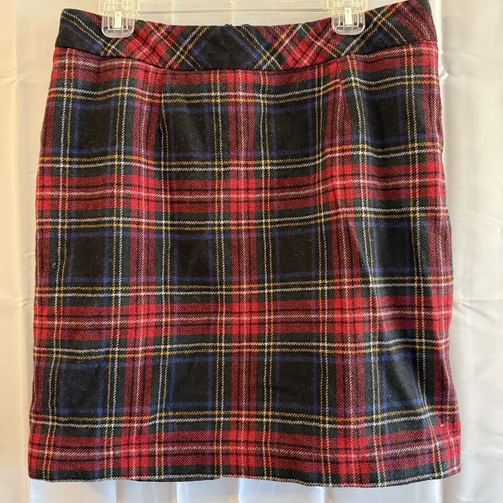 Chadwicks of Boston Skirt Womens 14 34x19 Tartan Plaid Wool‎ Blend School Girl